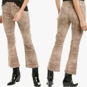 Frame Le Crop Mini Bootcut Vanilla‎ Multi Snake Skin Pants Size 26